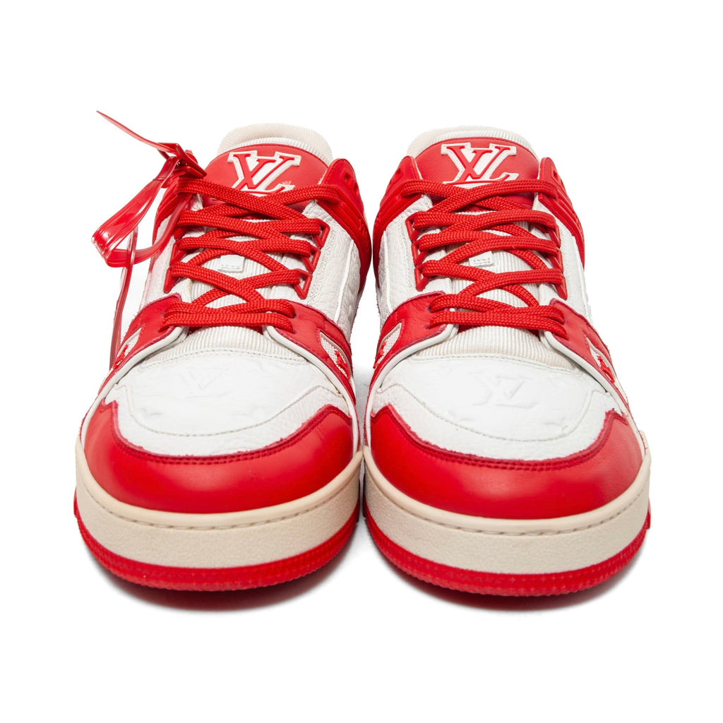 Louis Vuitton LV Trainer Low Red White