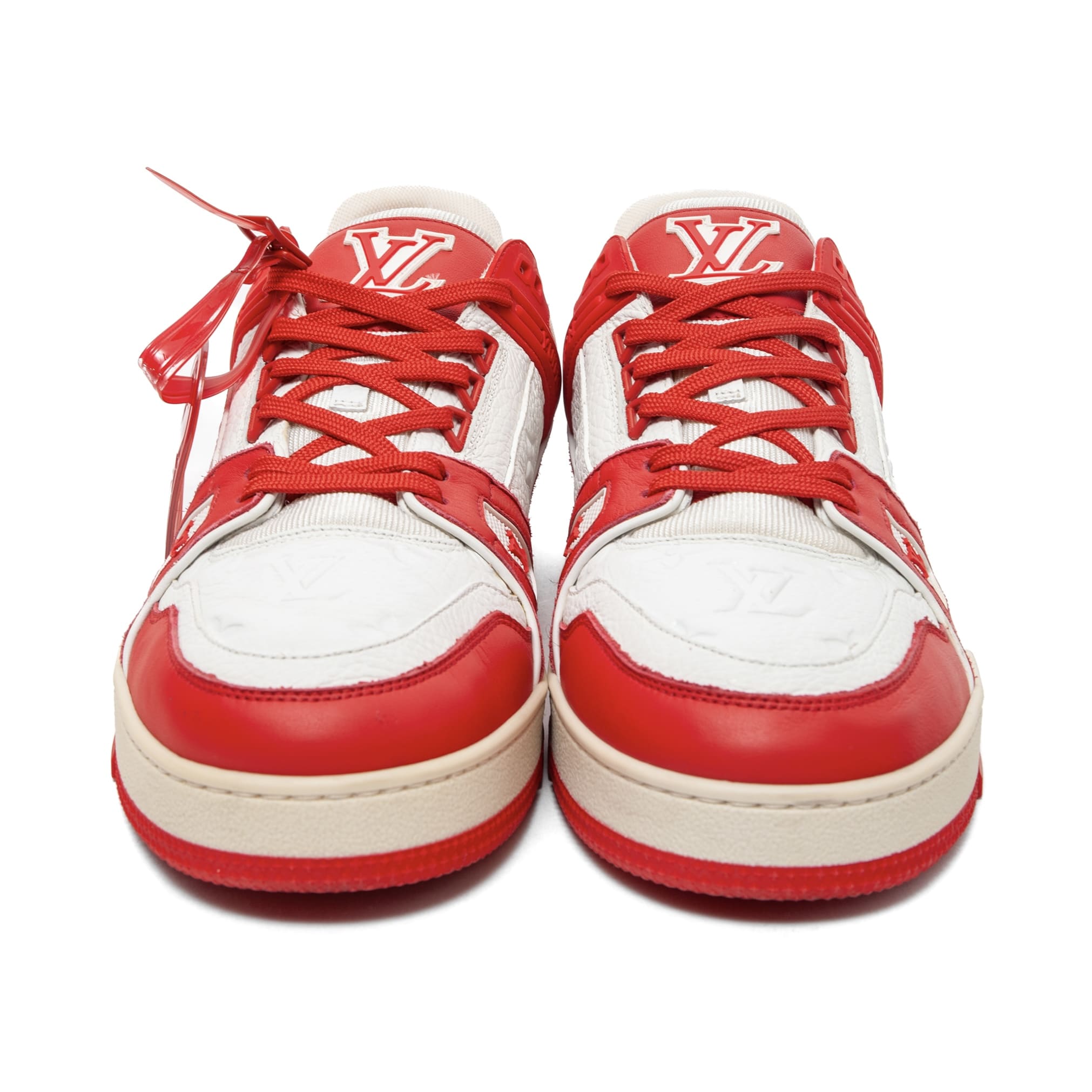 Louis Vuitton LV Trainer Low Red White