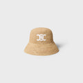 Triomphe bucket hat IN raffia