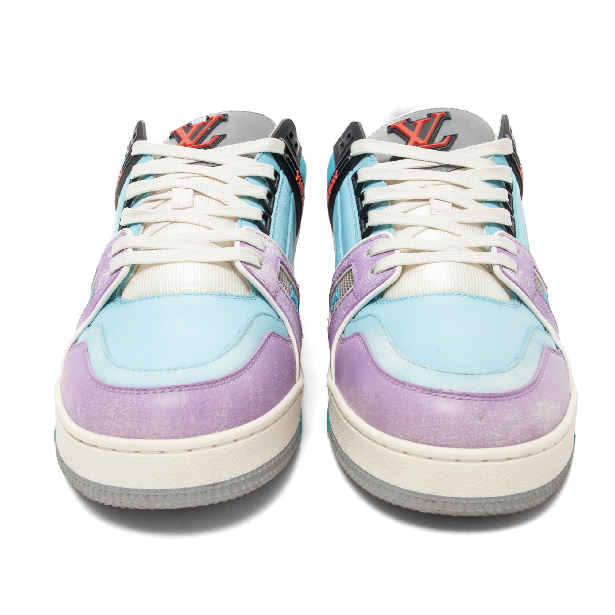 Louis Vuitton LV Trainer Low Signature Blue Purple Multi