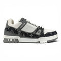 Louis Vuitton LV Trainer Low Monogram Denim Grey White