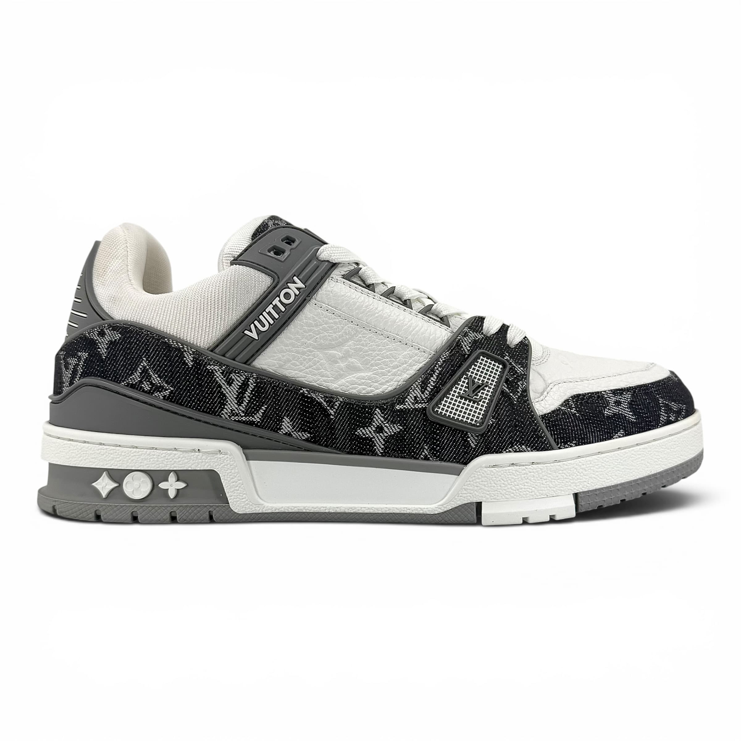 Louis Vuitton LV Trainer Low Monogram Denim Grey White