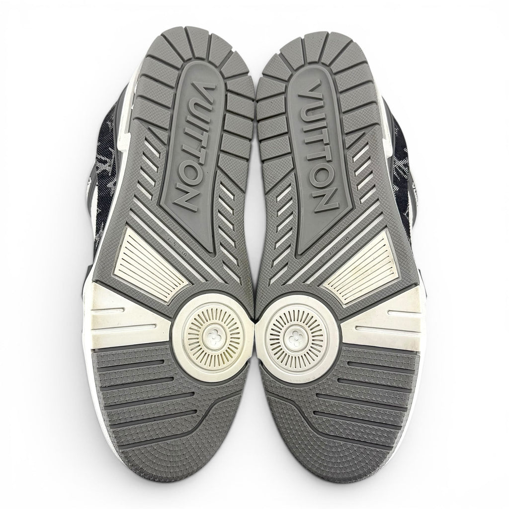 Louis Vuitton LV Trainer Low Monogram Denim Grey White