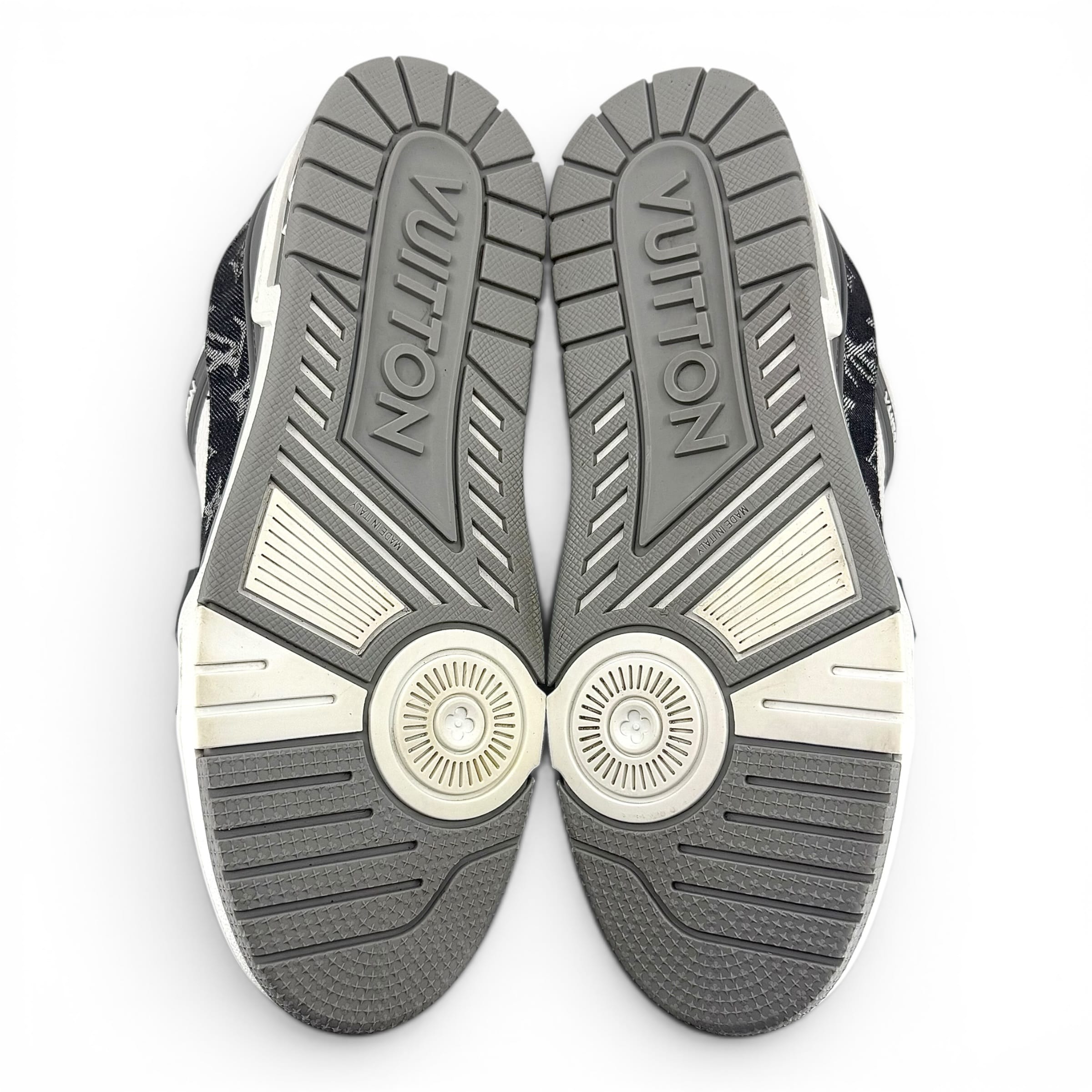 Louis Vuitton LV Trainer Low Monogram Denim Grey White