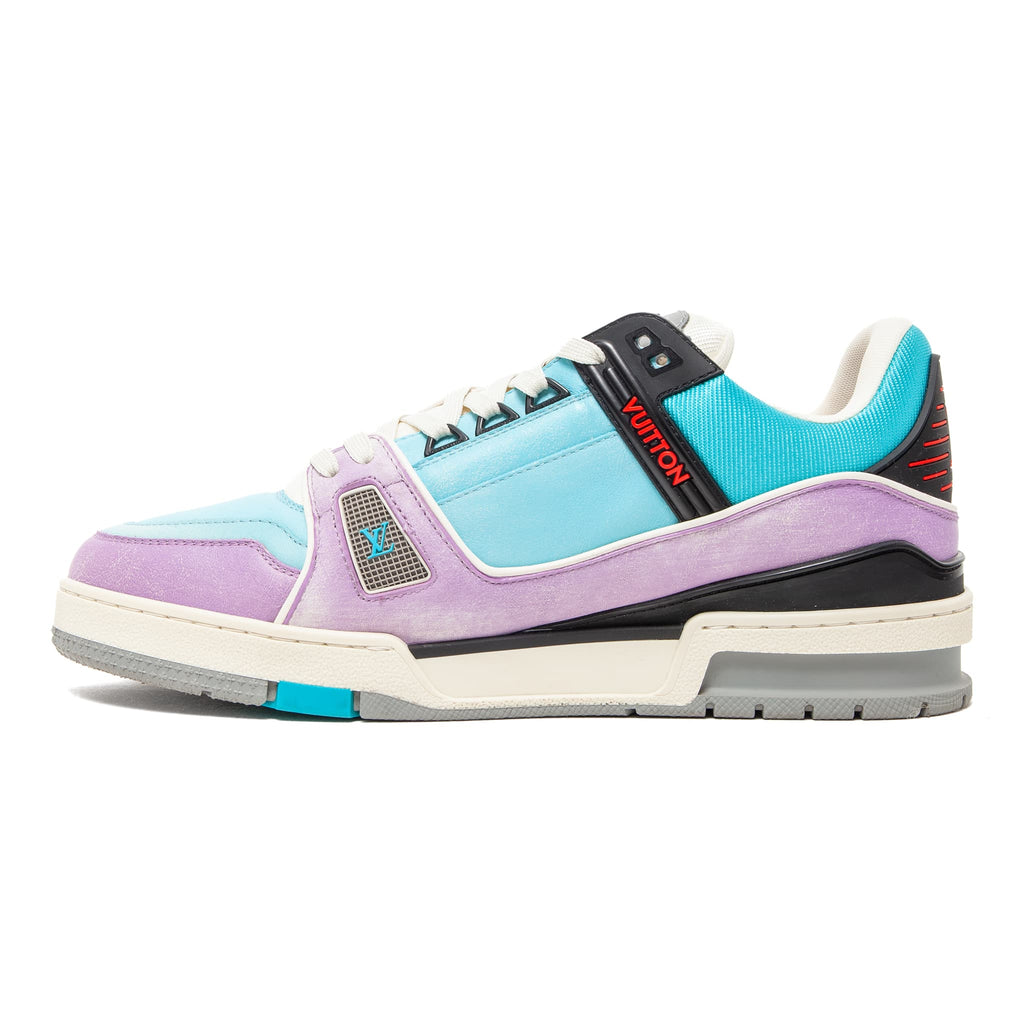 Louis Vuitton LV Trainer Low Signature Blue Purple Multi