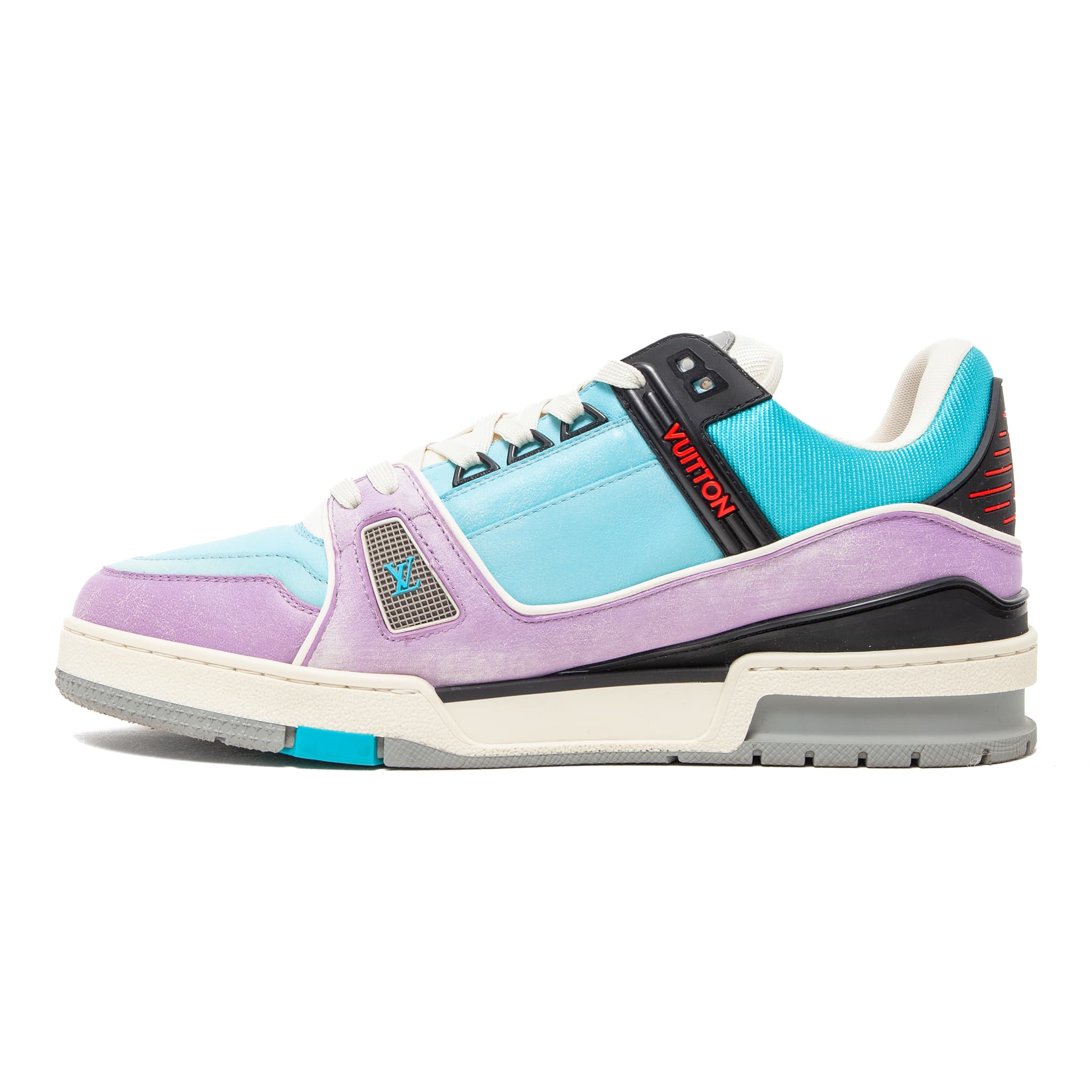 Louis Vuitton LV Trainer Low Signature Blue Purple Multi