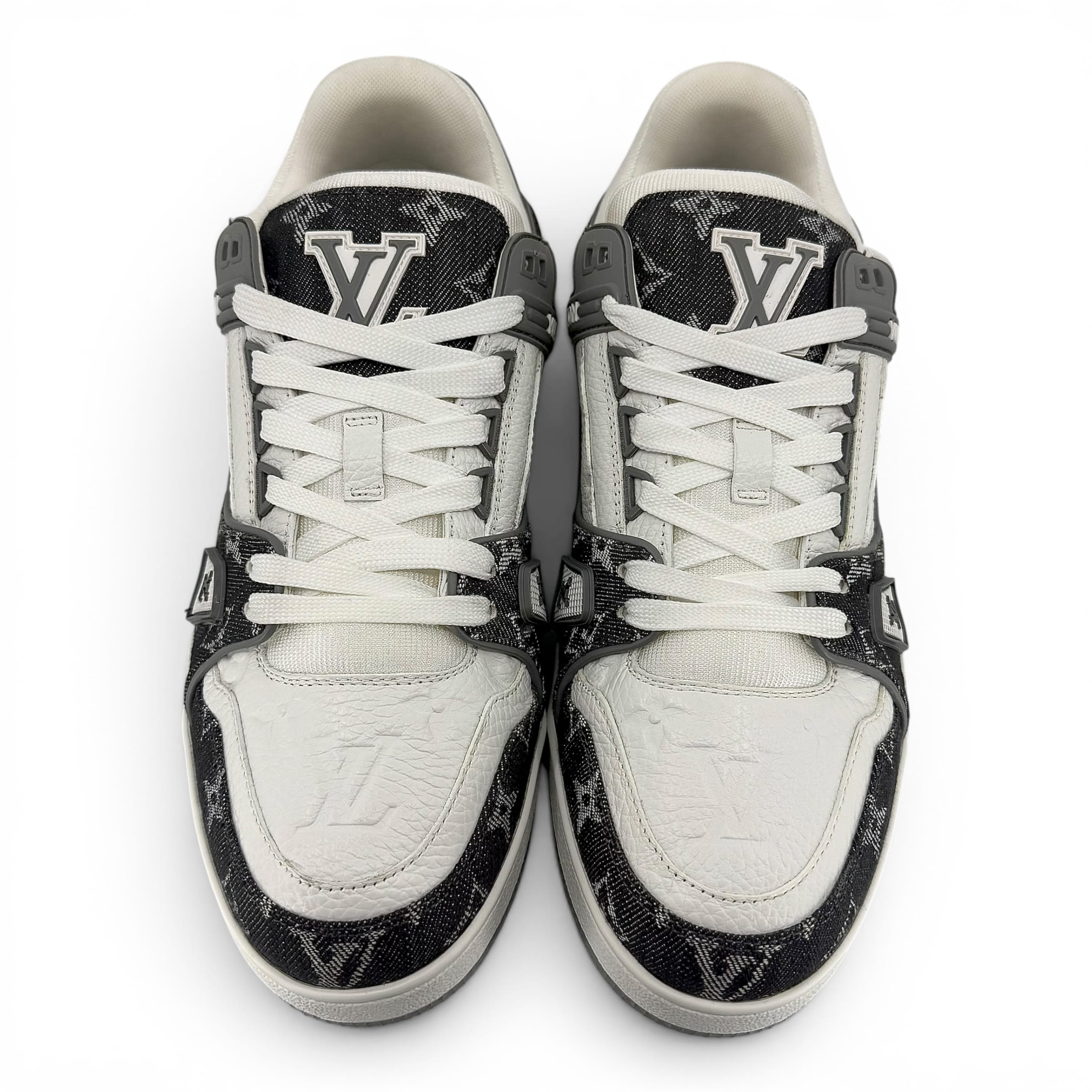Louis Vuitton LV Trainer Low Monogram Denim Grey White