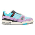 Louis Vuitton LV Trainer Low Signature Blue Purple Multi