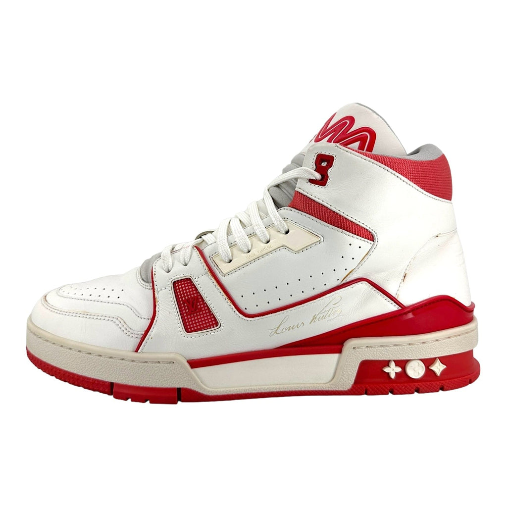 Louis Vuitton LV Trainer Mid White Red