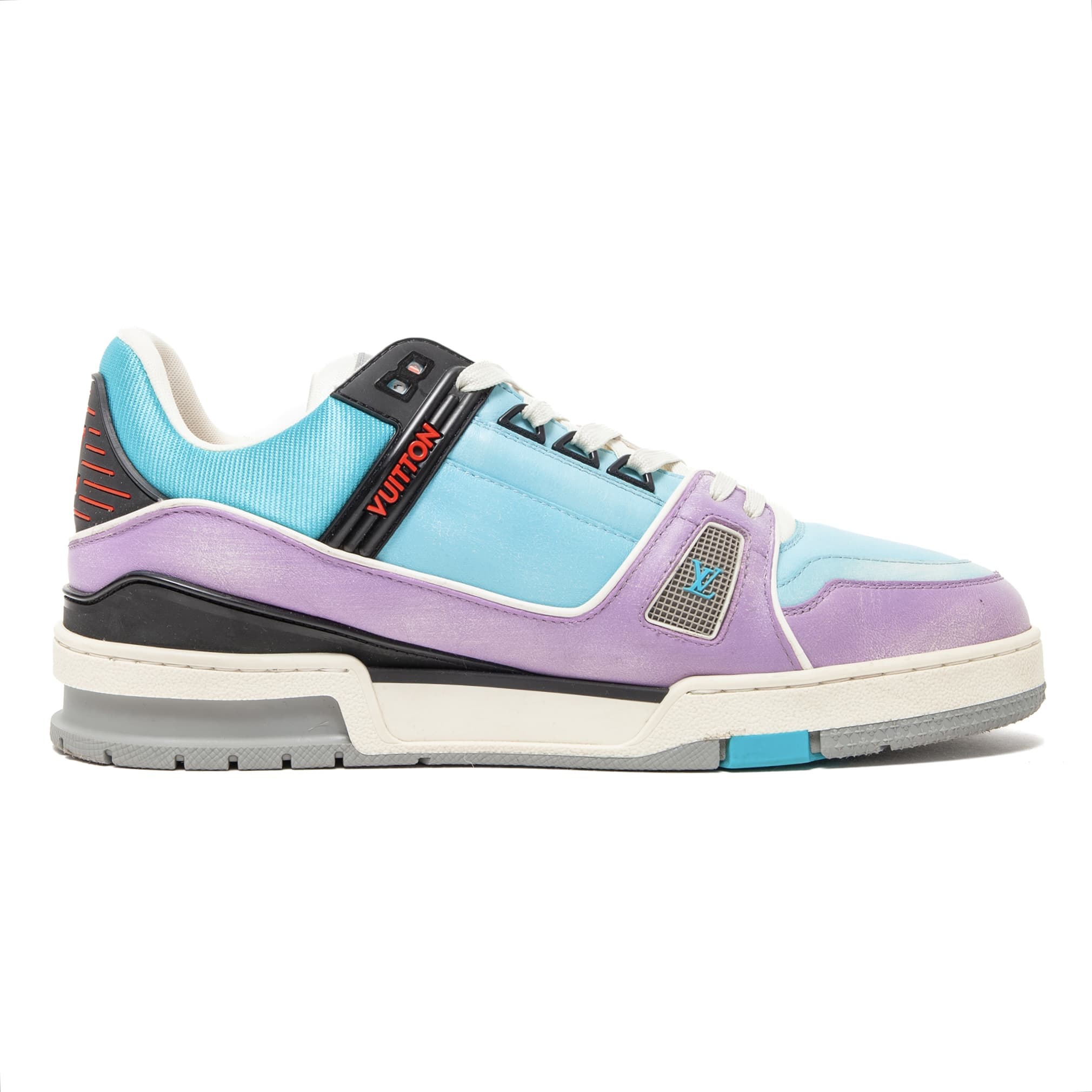 Louis Vuitton LV Trainer Low Signature Blue Purple Multi