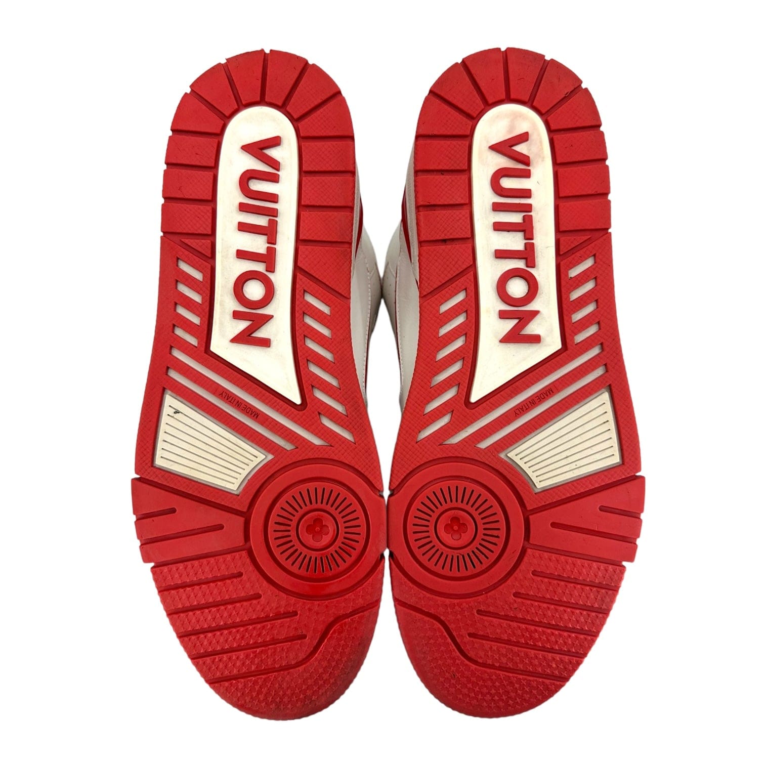 Louis Vuitton LV Trainer Mid White Red