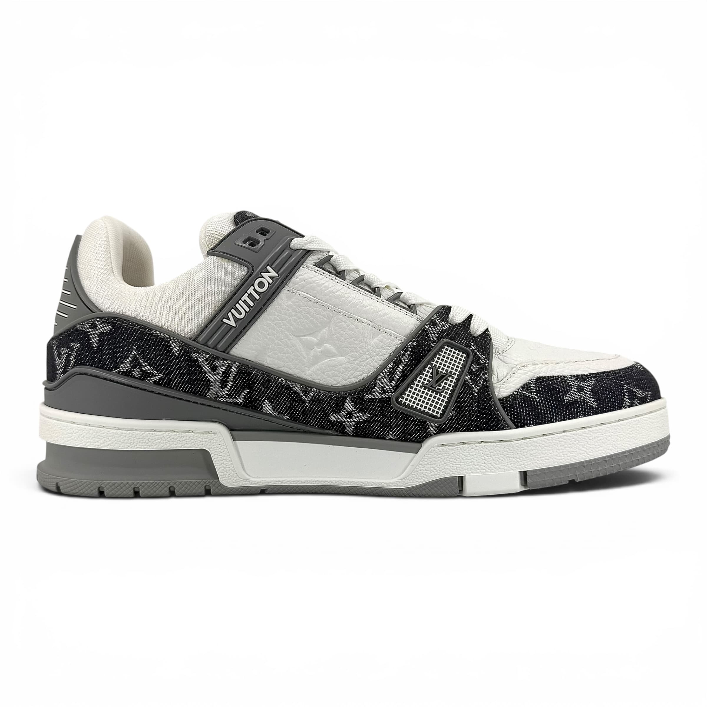 Louis Vuitton LV Trainer Low Monogram Denim Grey White