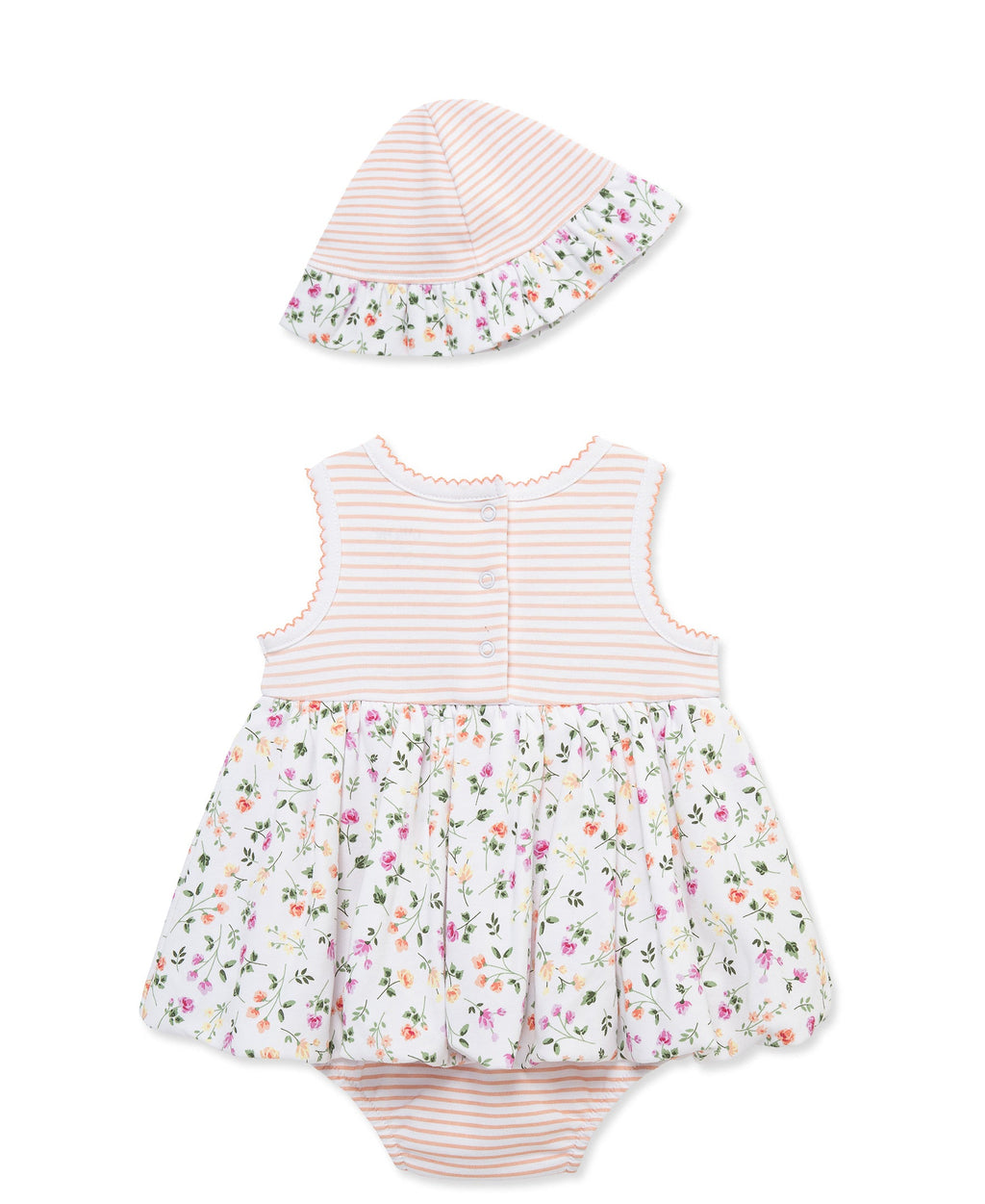 Floral Knit Popover & Hat
