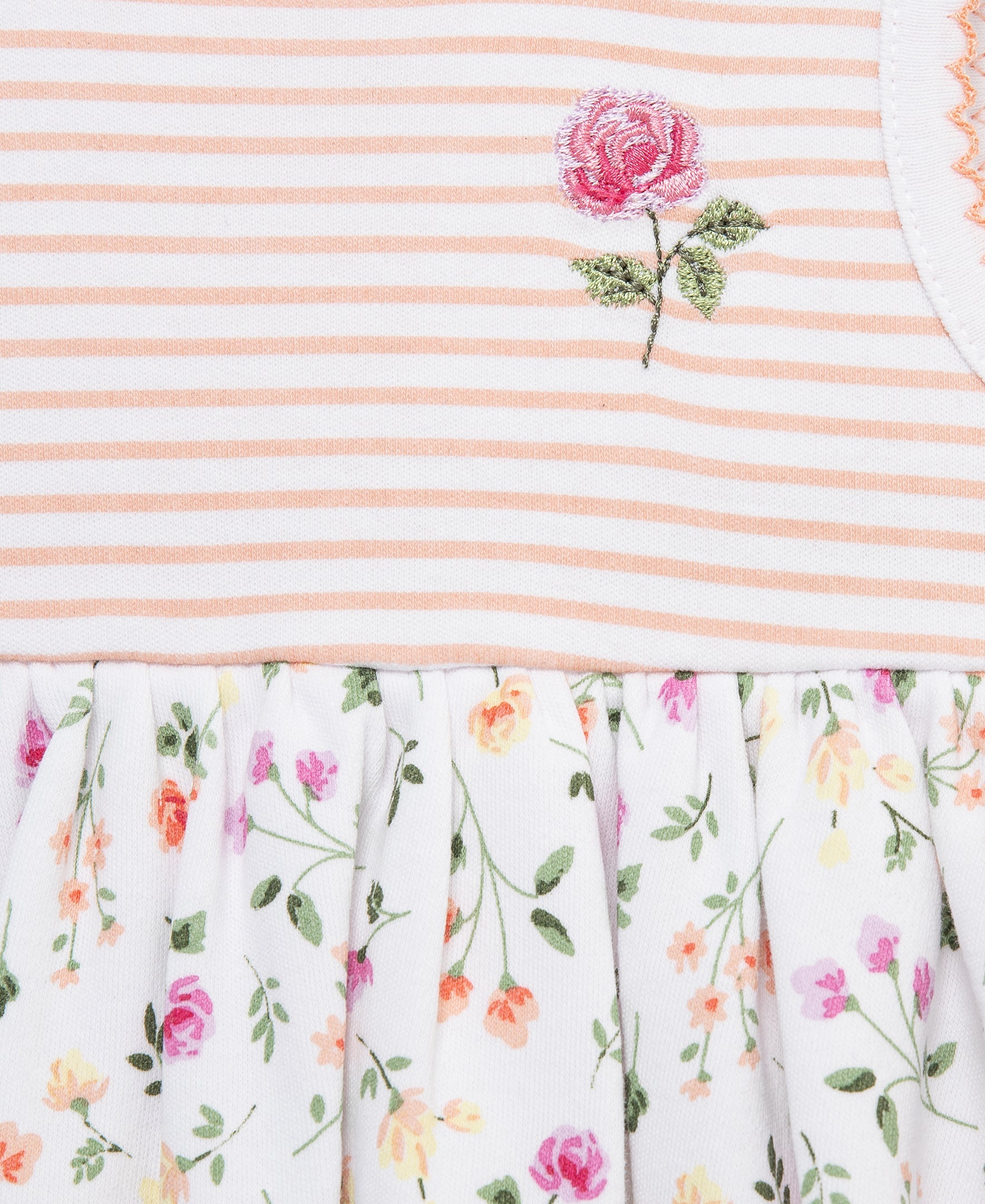 Floral Knit Popover & Hat