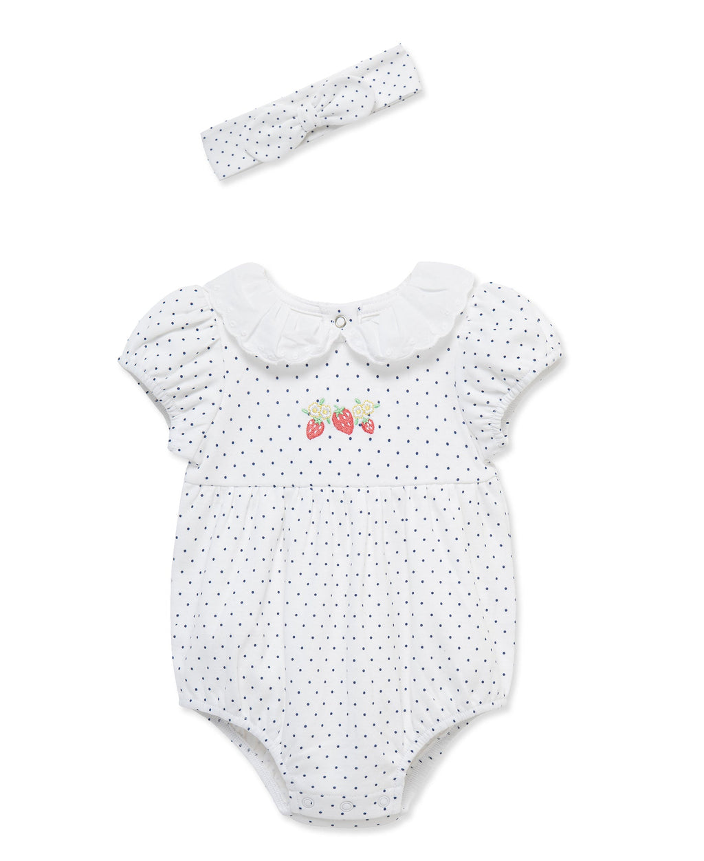 Strawberry Knit Bubble & Headband