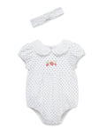 Strawberry Knit Bubble & Headband