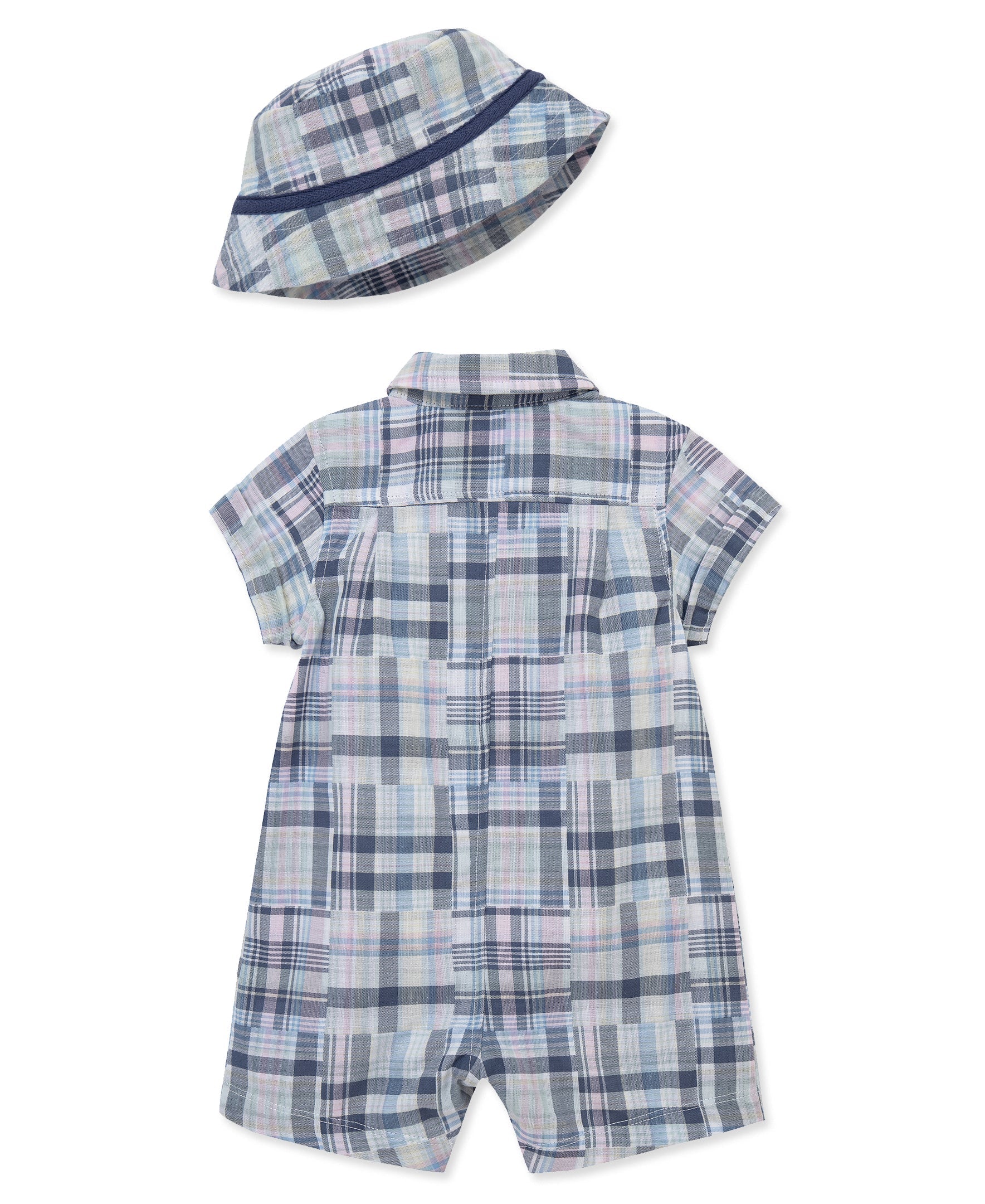 Plaid Romper & Hat