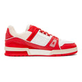 Louis Vuitton LV Trainer Low Red White