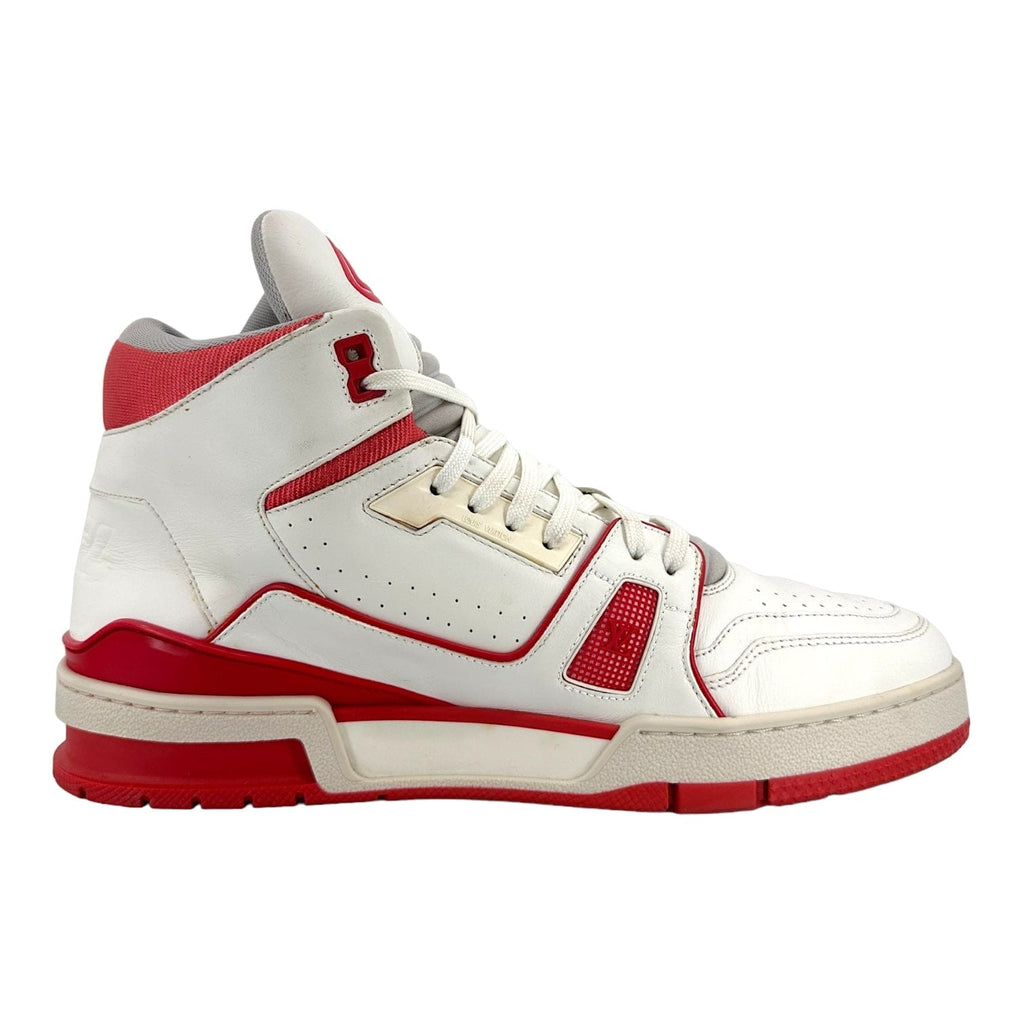 Louis Vuitton LV Trainer Mid White Red