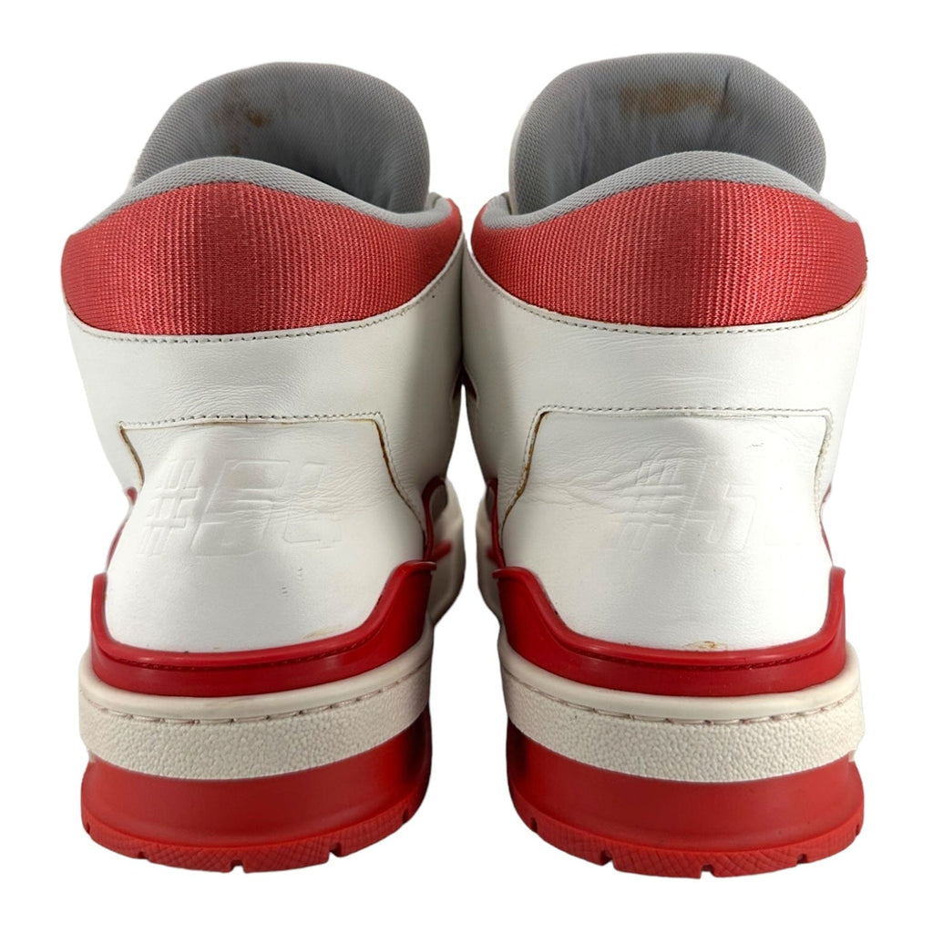 Louis Vuitton LV Trainer Mid White Red