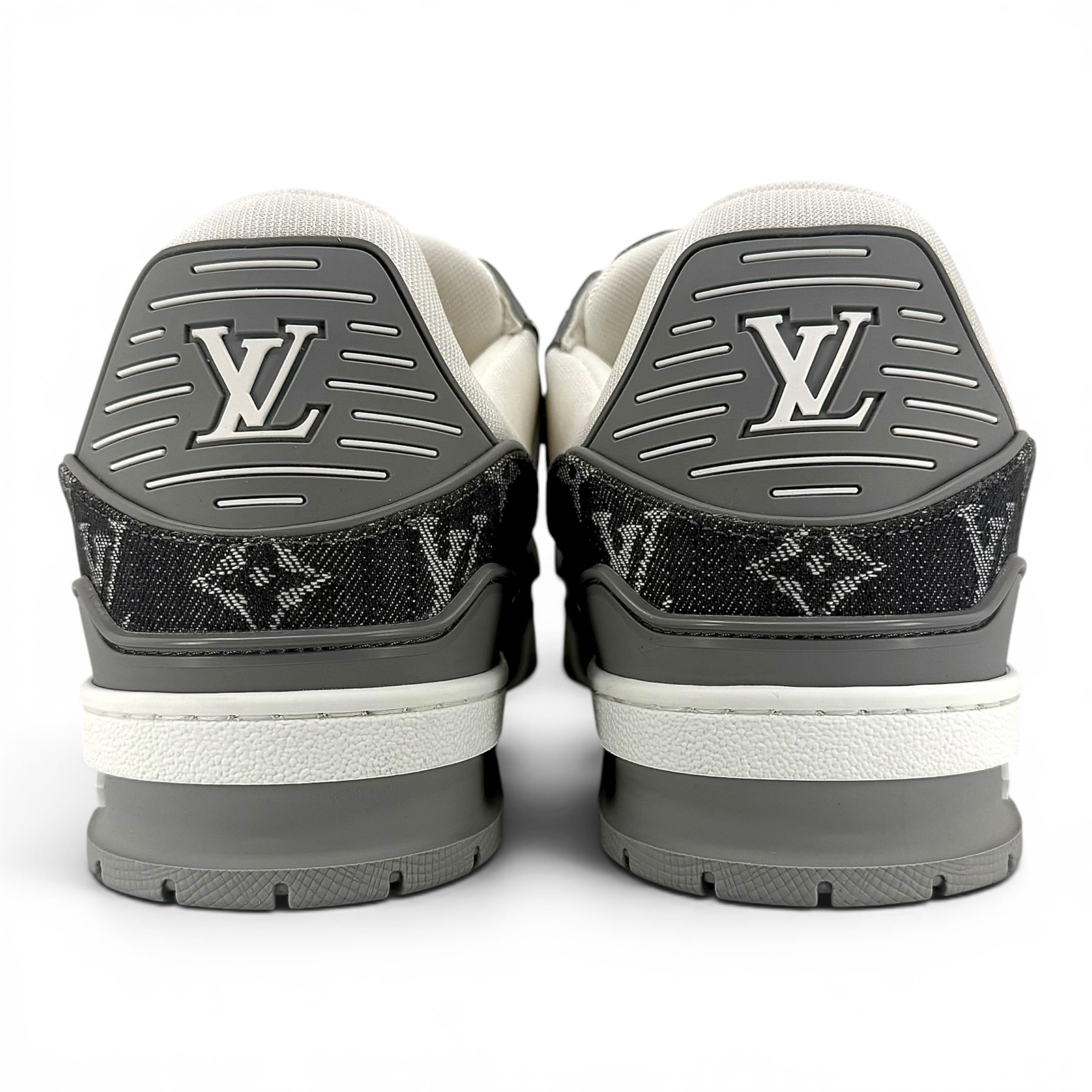 Louis Vuitton LV Trainer Low Monogram Denim Grey White