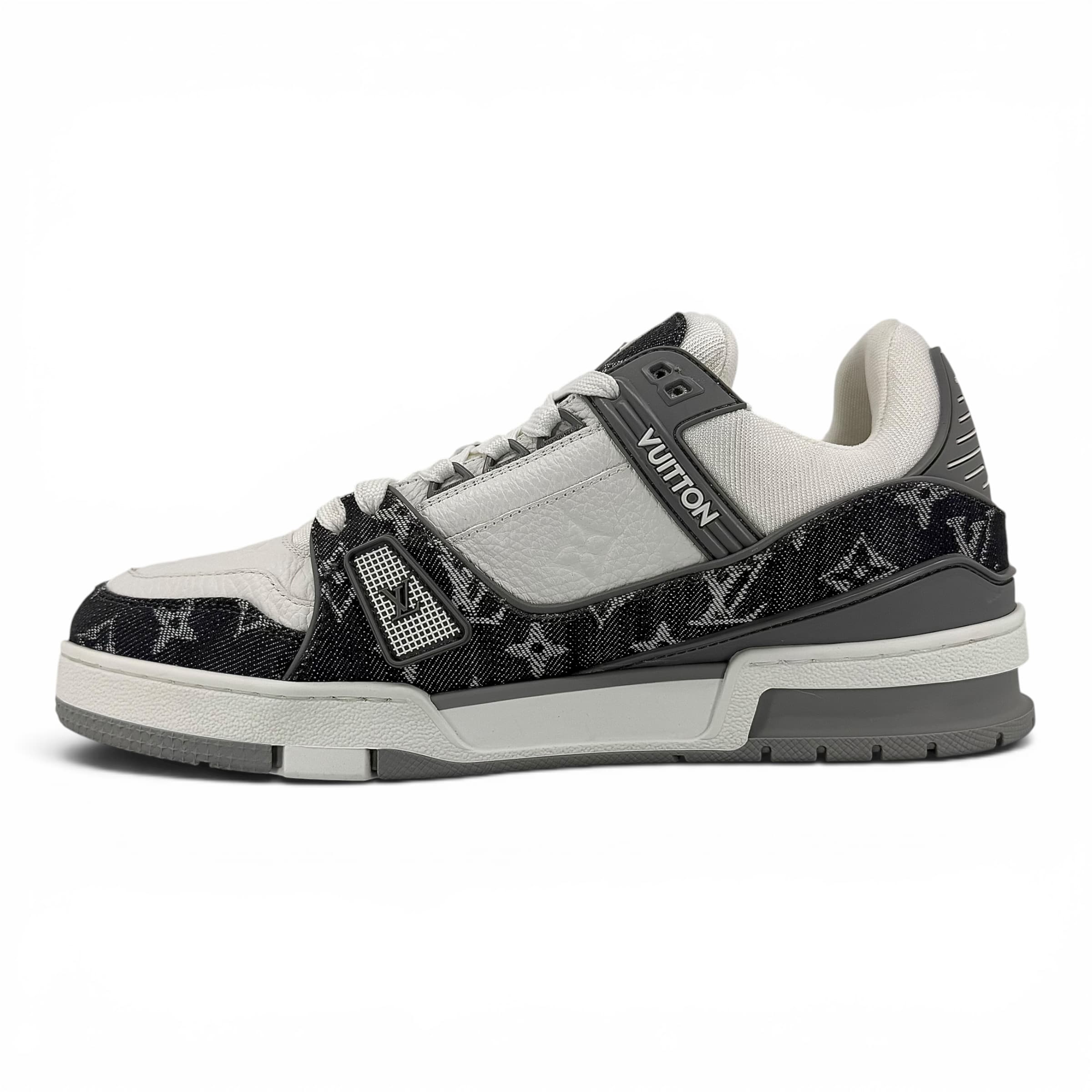Louis Vuitton LV Trainer Low Monogram Denim Grey White