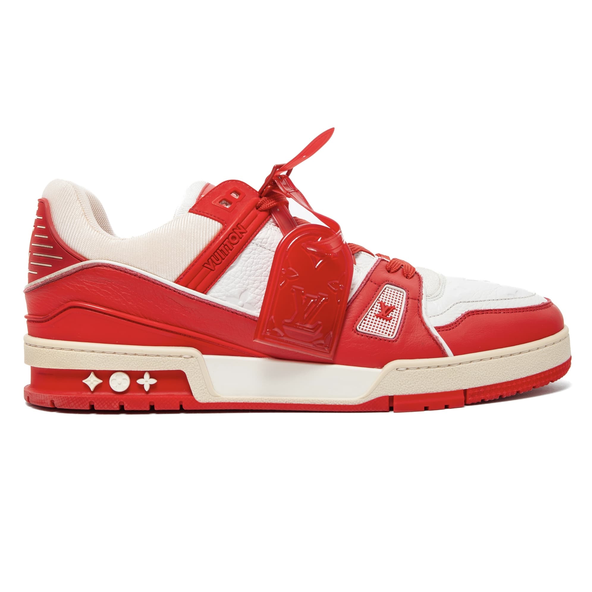 Louis Vuitton LV Trainer Low Red White