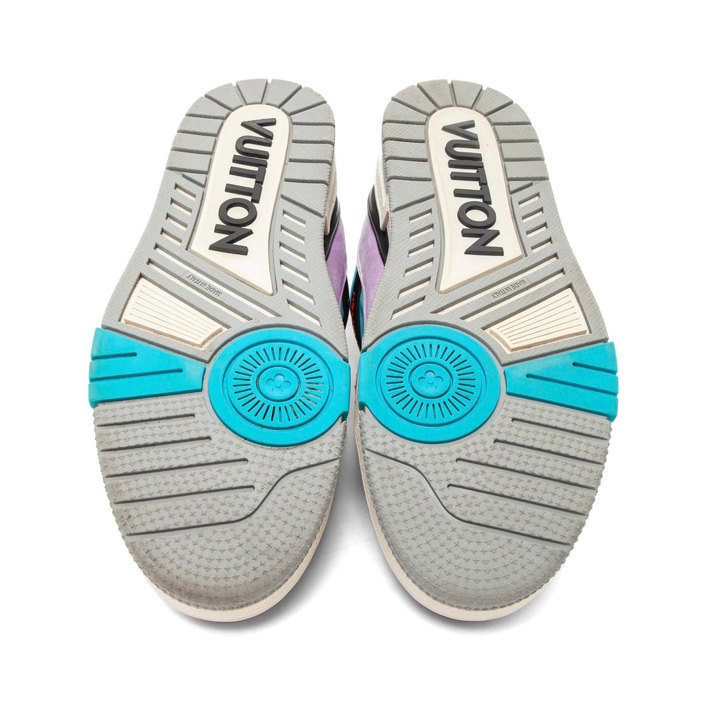 Louis Vuitton LV Trainer Low Signature Blue Purple Multi