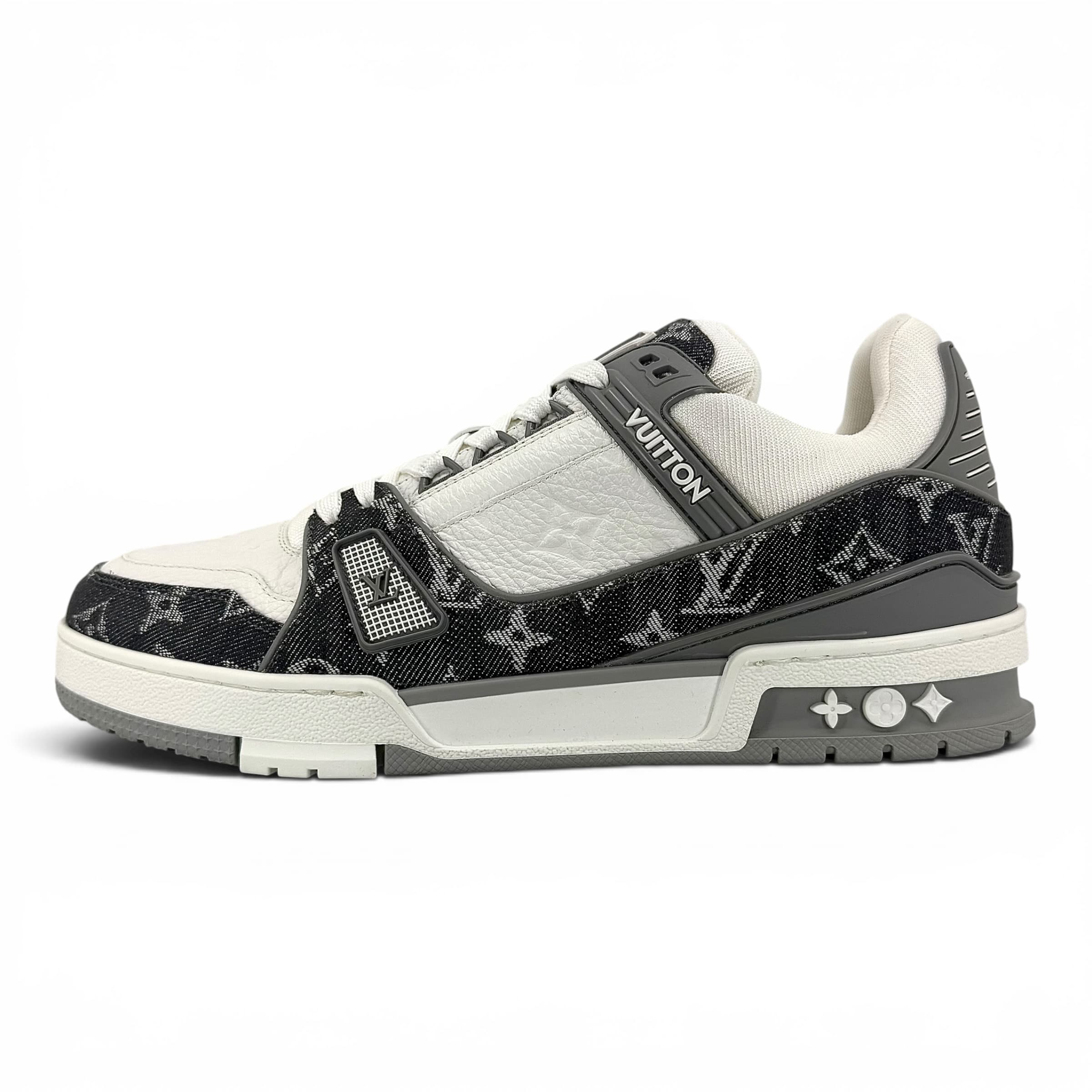 Louis Vuitton LV Trainer Low Monogram Denim Grey White