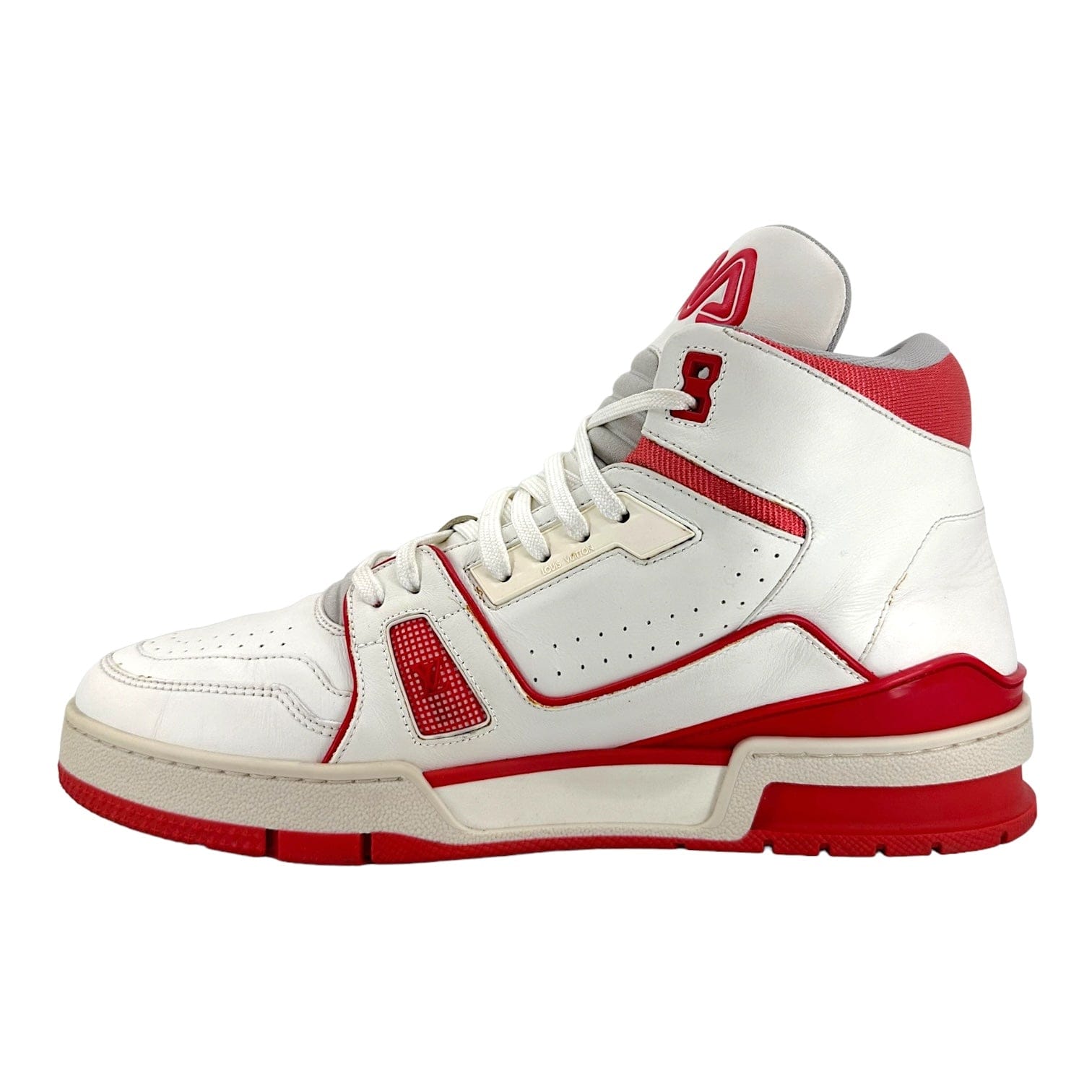Louis Vuitton LV Trainer Mid White Red
